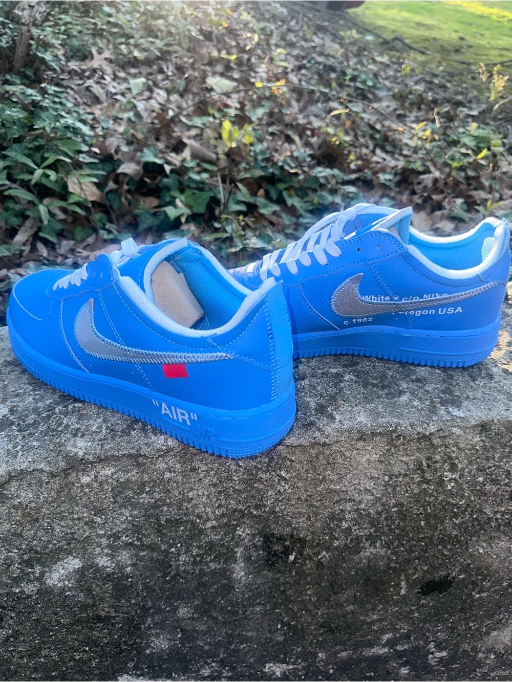 Men’s AF1 Off-White University Blue - Picture 7 of 9